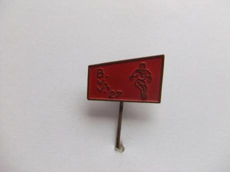 voetbalspeldje BVV '27 rood